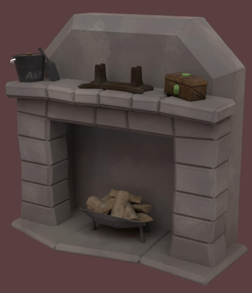 Decorated Fireplace