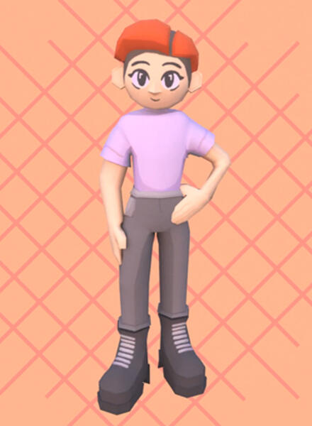 Low Poly Stylized Human